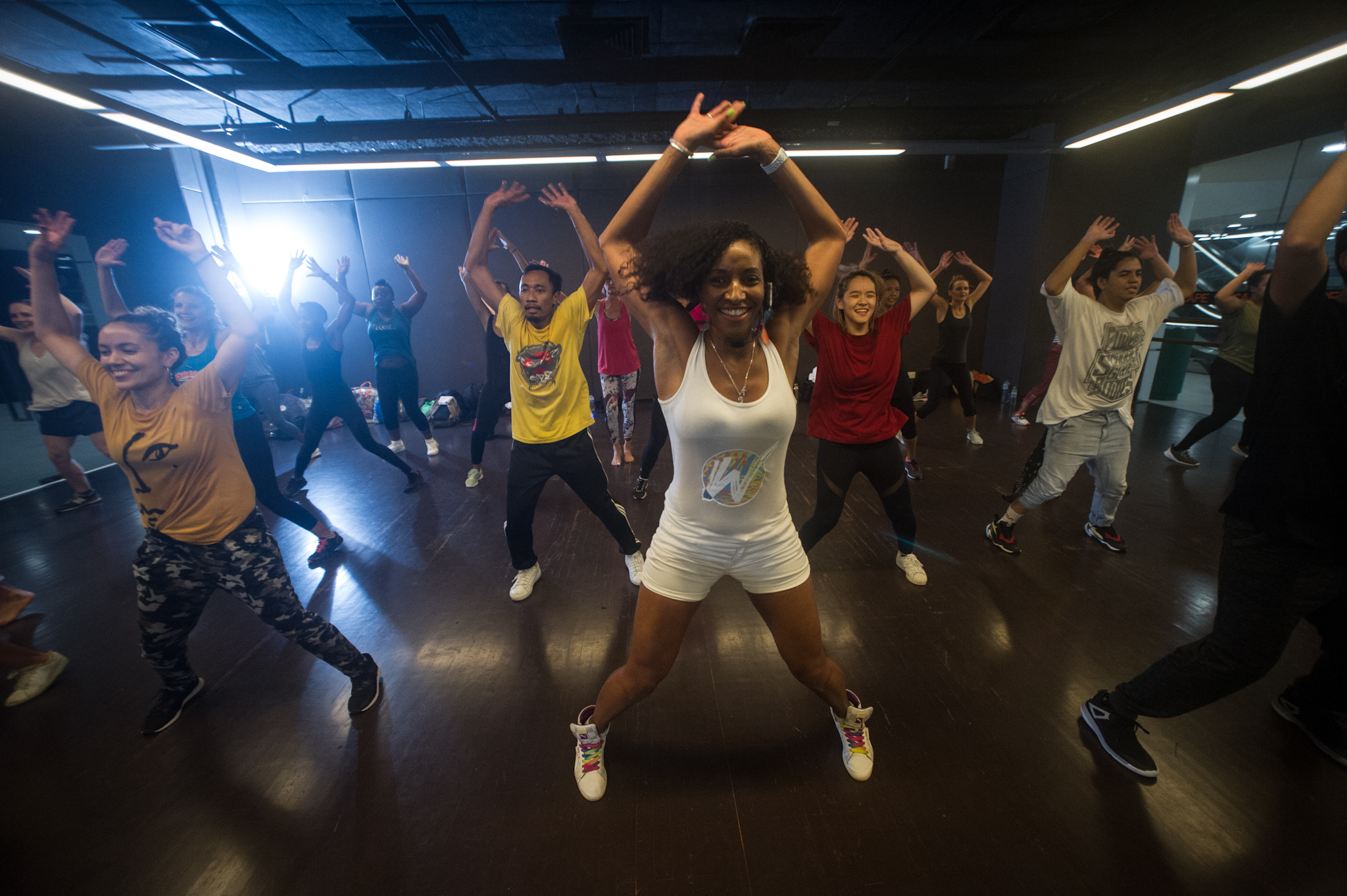 Session Wafrozo — la fondatrice et le groupe en mouvement